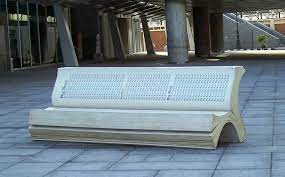 Panchina Libro Cortile Della Bibliotheca Alexandrina Alessandria Egitto Library Of Alexandria Wood Design Library Design