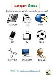 Tema / subtema / sub subtema: Kategori Benda Melingkari Gambar Alat Komunikasi Media Lembar Kerja Alat Komunikasi Komunikasi
