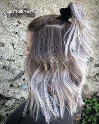 Black And Platinum Blonde Balayage Scrunchie 90s Fashion Balayage Icy Blonde Silver Hair Platinum Blonde Silver Hair Short Silver Hair Silver Blonde