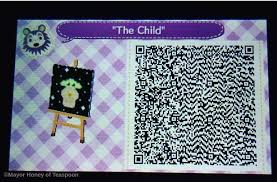 Animal Crossing The Child Sign Qr Code By Mayor Honey Of Teaspoon Animal Crossing 3ds Animal Crossing Animal Crossing Town Tune