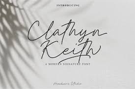 This free fonts collection also offers useful content and a huge collection of truetype face and opentype font families categorized in alphabetical order. Download Clathyn Keith Signature Font Otf Ttf
