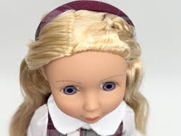 Plaid 54/14.5 Inch Doll Uniform Outfit/dropped Waist Jumper/matching Plaid  Buttons/include Blouse and Headband/add