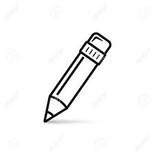 Easy simple drawings a simple drawing of a face or image result for. Pencil Outline Icon Vector Isolated Simple Line Pencil Symbol Royalty Free Cliparts Vectors And Stock Illustration Image 97308691