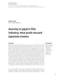 PDF) Anarchy in Japans film industry: How punk rescued Japanese cinema