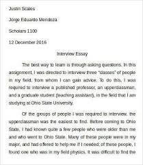 Introduce a person at the. 7 Interview Essay Templates Pdf Doc Free Premium Templates