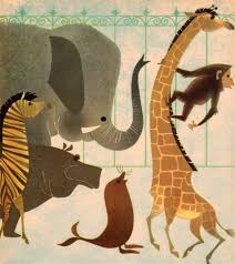 The Animals Vacation Illus By Shel And Jan Haber Animal Illustration Vintage Illustration Graphic Illustration