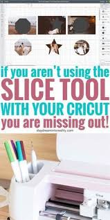 How To Slice Crop In Cricut Design Space Cricut Projects Vinyl Cricut Cuttlebug Cricut Projects