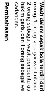 Tentunya membutuhkan perangkat pertandingan dalam sepakbola lainnya dan kedua ini juga sangatlah penting alias sangat dibutuhkan pada permainan bola. 28 Wasit Dalam Suatu Pertandingan Sepakbola Ada A 1 Orangc 3 Orangb 2 Orangd 4 Orang29 Brainly Co Id