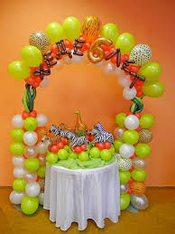Birthday Balloon Decoration Ideas Safari Birthday Party Ideas Photo 2 Of 6 Balloon Decorations Party Safari Birthday Party Balloon Decorations