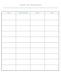 Zola's free wedding guest list template lets you quickly enter your guests' details such as name, address, phone number, and email. Seminar Guest List Free Word Templates