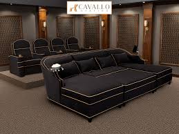 Cavallo Chorus Media Lounge Sofa Bella Fabric 40 Colors Home Cinema Room Home Theater Rooms Home Theater Room Design