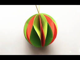 Abc Tv How To Make Paper Ball Christmas Ornament Craft Tutorial Youtube In 2020 Origami Crafts Diy Ornament Crafts Christmas Ornament Crafts
