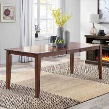 Extendable timber dining table used vgc. Better Homes Gardens Bankston Expandable Dining Table With Leaf Mocha Finish Walmart Com Walmart Com