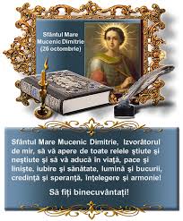 Sfantul Mare Mucenic Dimitrie FelicitÄƒri UrÄƒri Mesaje Facebook
