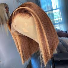 Check out our human hair lace front wig selection for the very best in unique or custom, handmade pieces from our wigs shops. Ombre Lace Front Wig Highlight Colored Human Hair Wigs Short Bob Wigs 13x6 Lace Front Human Hair Wigs Wig Hairstyles Front Lace Wigs Human Hair Blonde Bob Wig