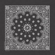 Black And White Paisley Bandana Stonewashed Bandanas 21 Squares Unisex Made In The Usa Cotton Bandanas Bandana Design Paisley
