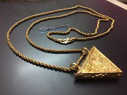 Triangle Taweez Amulet Talisman Gold