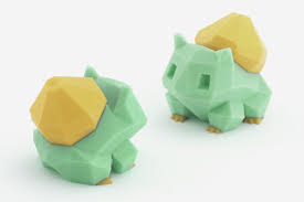 Low Poly Bulbasaur Multi And Dual Extrusion Version By Flowalistik Thingiverse Low Poly 3d Low Poly 3d Models Low Poly