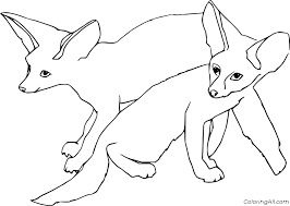 Here are a variety of fox coloring pages printable that will keep your little creative ones busy: Two Fennec Foxes Coloring Page Coloringall