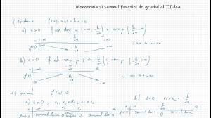 In cazul nostru el este la puterea 1 1 si anume f x 3 x 1 5 4 f x 3 x 1 5 4. Monotonia Si Semnul Functiei De Gradul Al Ii Lea Exercitii Rezolvate Youtube