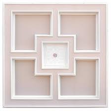 Versatile ceiling medallion with smooth white finish. Art Frame Direct Majestic Square Ceiling Medallion Wayfair