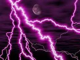 Purple Lighting Storm Purple Lightning Purple Sky Lightning Storm