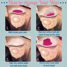 Clean out dish the best you can (easiest if wax dish is a little warm so that the wax is soft, but be careful, not too. Changing Wax Scentsy Scentsy Wax Bars Scentsy Bars Selling Scentsy