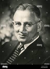 L'uomo d'affari americano Walter K. Bailey, presidente della Warner &  Swasey Company, Cleveland, USA 1956 Foto stock