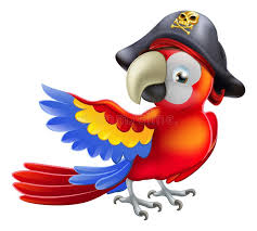 Cartoon Island Drawing Birds Eye View Pirate Parrot A Red Parrot Cartoon Wearing A Pirates Hat And Eye Patch And Poin Sponsored Parrot Cartoon W Parrot Cartoon Pirate Parrot Cute Drawings