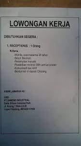 Lowongan kerja tanpa ijazah di cibitung. Lowongan Kerja Tanpa Ijazah
