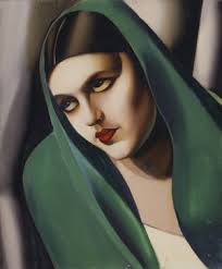 Image of 1930s woman in black with yellow background, Albert Bailey by Bailey,  Albert (1897-1964)