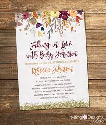 Fall Baby Shower Invitation Autumn Baby Shower Watercolor Etsy Wedding Shower Invitations Bridal Shower Flowers Fall Baby Shower Invites