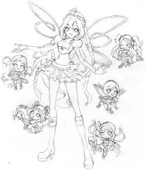 Bloom Winx Club Chibi Believix Bloom Winx Club Winx Club Manga Drawing