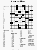 Try our range of online crossword puzzles for free! Letter Fill It In Puzzle Fill In Puzzles Free Printable Crossword Puzzles Crossword Puzzle Games