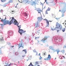 Download 4k wallpapers of best flowers, roses, tulips, lotus, lily, poppy, dahlia, cherry blossom for desktop & mobile phones in high quality hd, 4k, 5k resolutions. 2814 803518 Baldwin Purple Watercolor Floral Wallpaper Wallpaper Boulevard