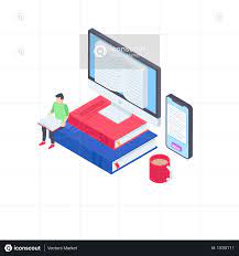 Premium Distance Learning Illustration Download In Png Vector Format Distance Learning Learning Free Design Resources