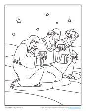 Just click on any of the coloring pages below to get instant access to the printable pdf version. The Wise Men Visit Jesus Coloring Pages