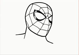 Similar with spiderman transparent png. Spiderman Face Drawing Step By Step