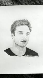 Sebastian Stan Drawing By Abigail Orman
