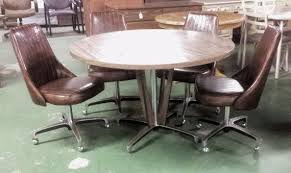 Reserved Vintage Chromcraft Four Swivel Chairs Mid Century Etsy Mid Century Modern Dining Set Dinette Tables Dinette
