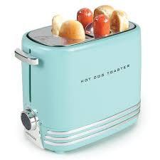Nostalgia Pop Up Hot Dog Toaster 2 Link And 2 Bun Capacity With Mini Tongs Works With Chicken Turkey Veggie Dogs Sausages And Brats Pop Up Toaster Hot Dogs Nostalgia Electrics