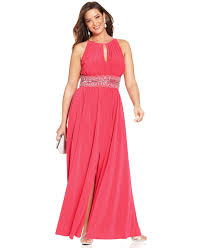 R M Richards R M Richards Plus Size Sleeveless Beaded Gown Reviews Dresses Women Macy S Plus Size Dresses Fashion Plus Dresses