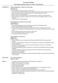 Administrative assistant duties and responsibilities include providing administrative support to ensure efficient operation of the office. Housekeeping Assistant Resume Samples Velvet Jobs