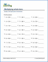 The math worksheets are randomly and dynamically generated by our math worksheet generators. Grade Math Worksheet Go Worksheets For Third Free Printable K5 Learning Jaimie Bleck