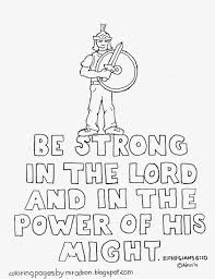 Be Strong In The Lord Coloring Page See More At My Blog Http Coloringpagesbymradron Blogspot Com Armor Of God Coloring Pages Coloring Pages Inspirational