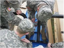 Cadets Assembling Tables For Vista Rotc Cadet Army