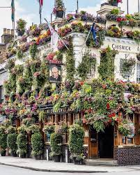 The Flower Covered Facade Of The Churchill Arms Pub In Kensington London London Pubs London Sights Kensington London