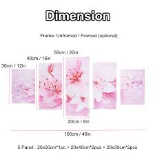 Our wall hangings have always been a popular option at present company, we've sold so many over the years we just imagine all the homes that display them with utter pride our blue patchwork wall hanging. 5 Pcs Wall Decorative Oil Painting Canvas Print Flower Wall Art Pictures Ebay