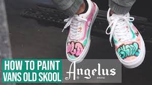 Custom Graffiti Vans Angelus Paint Markers Angelus Brand Youtube
