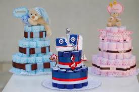 É um bolo divertido, fica lindo na decoração da festa e é super fácil de fazer. Bolo De Fraldas De 70 Fotos E Passo A Passo